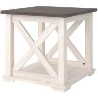 Dorrinson Antique White End Table