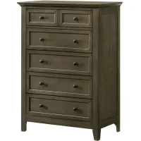 San Mateo Gray Youth 5 Drawer Chest