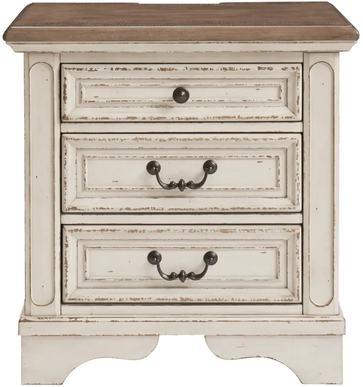 Ashley Furniture | Realyn 3 Drawer Nightstand | White