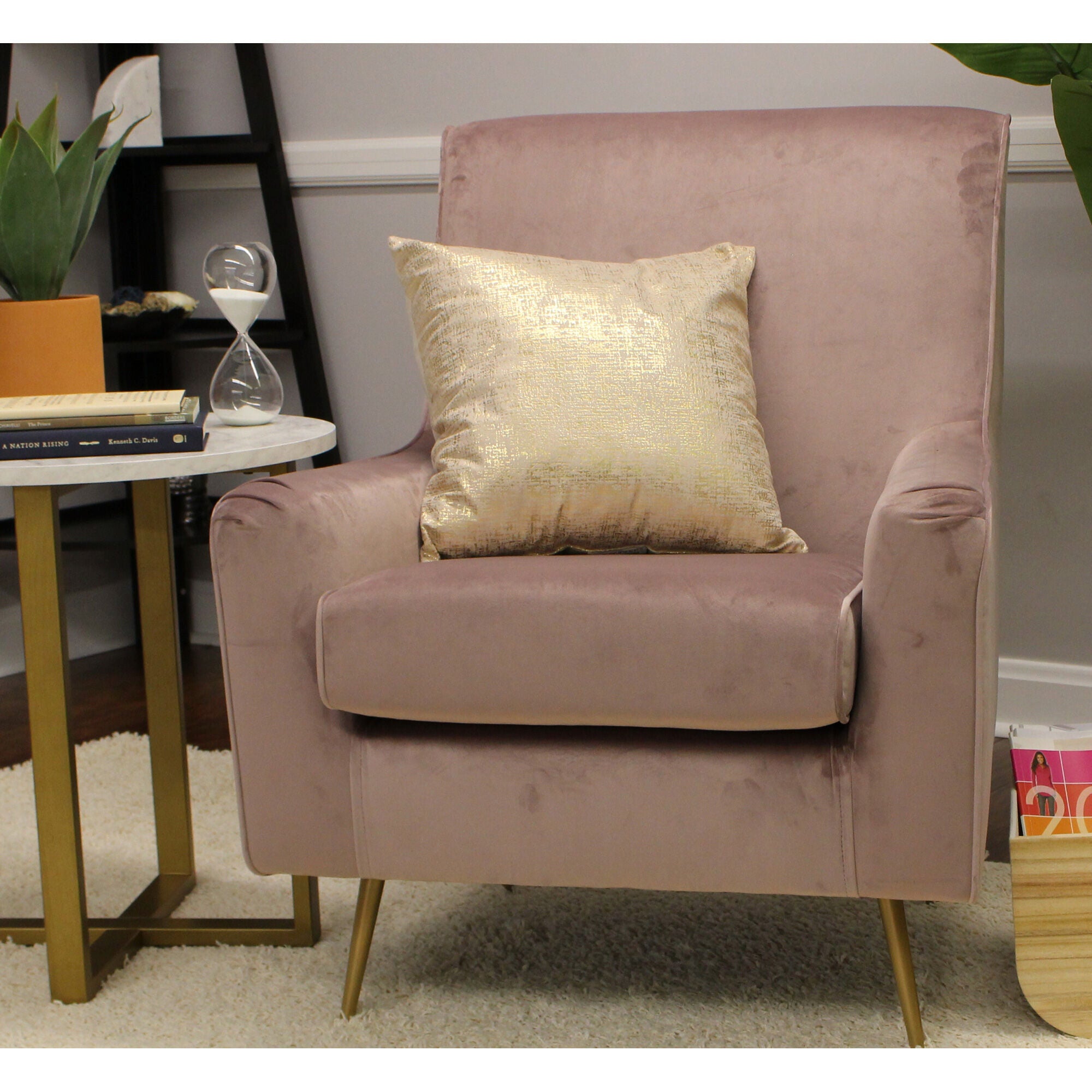 Overman | Lana Accent Chair | Rose