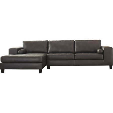 Nokomis Charcoal 2 Piece Left Chaise Sectional Sofa