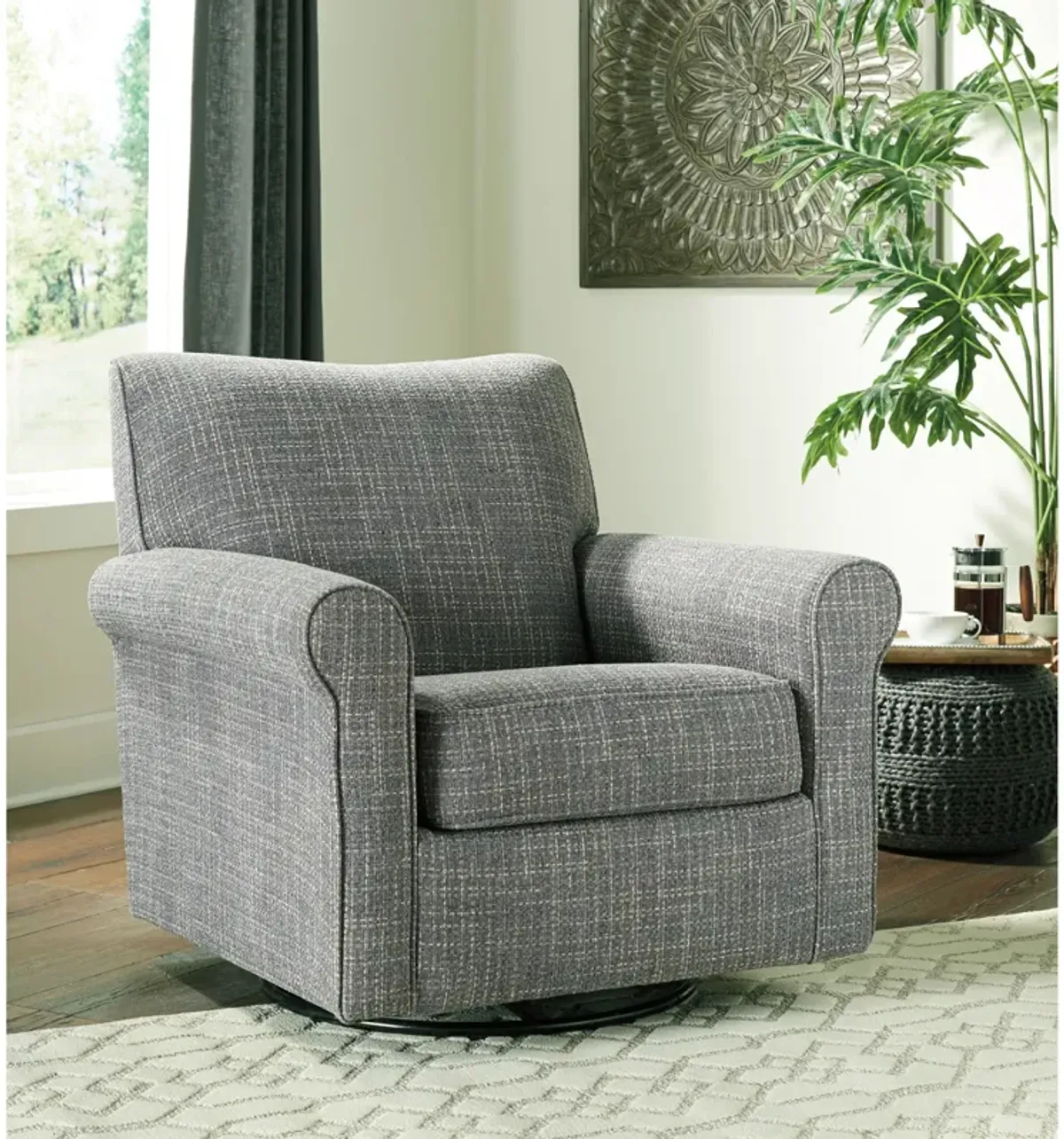 Renley Swivel Glider Accent Chair