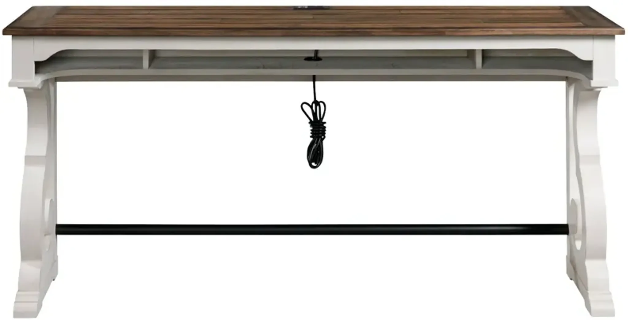 Drake Rustic White Bar Table Slumberland Furniture | Furniture.com