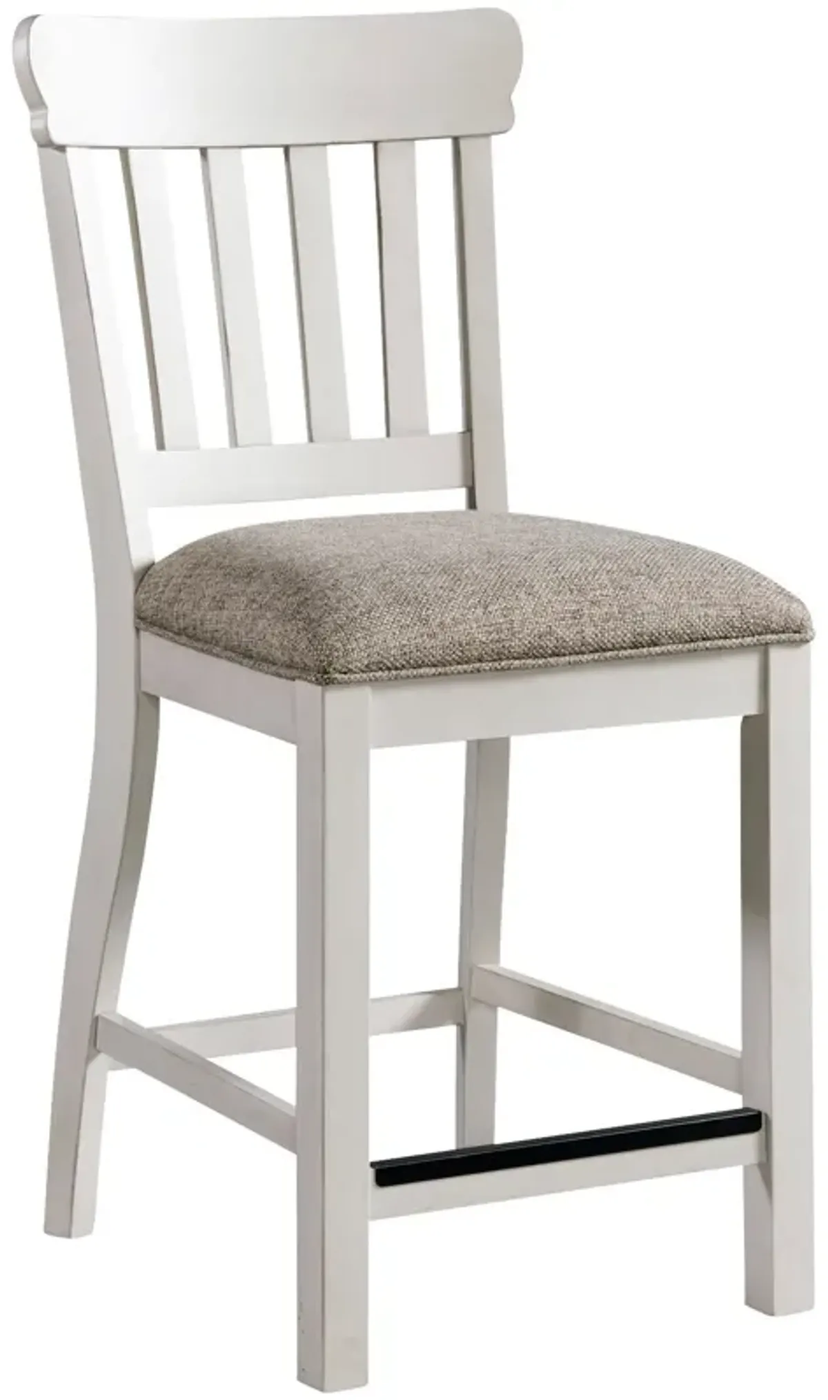 | Drake Slat Back Bar Stool | Rustic White