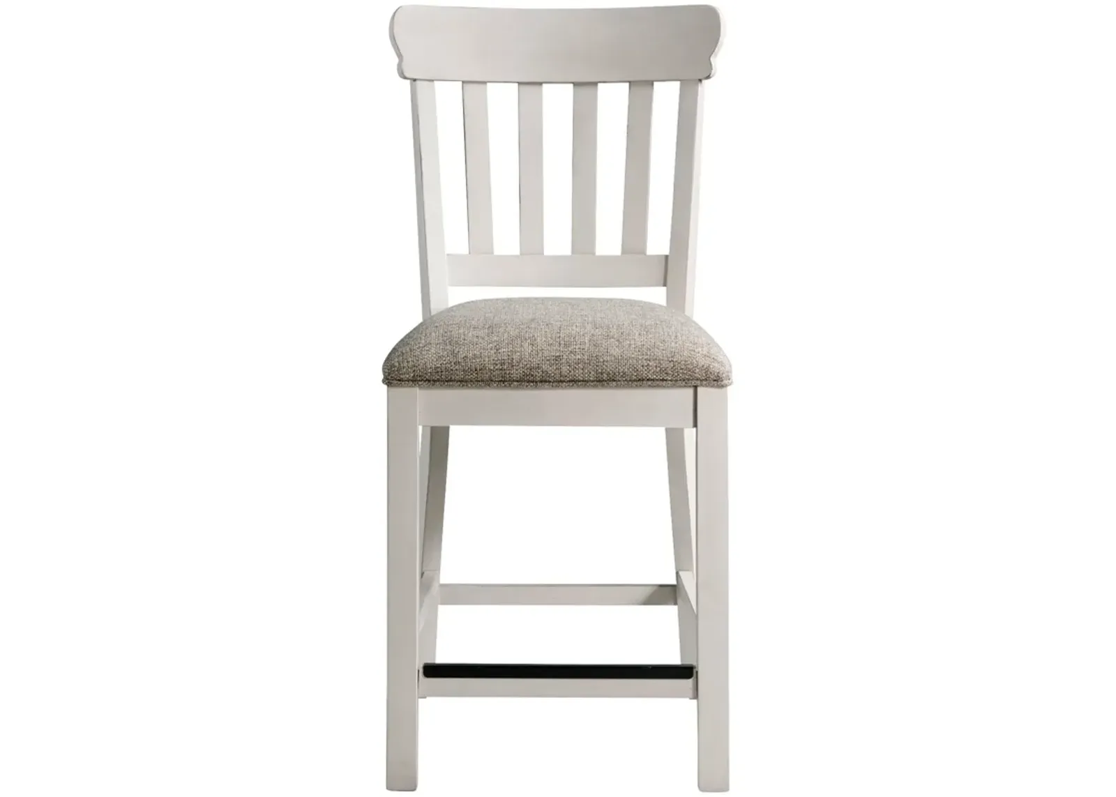 | Drake Slat Back Bar Stool | Rustic White