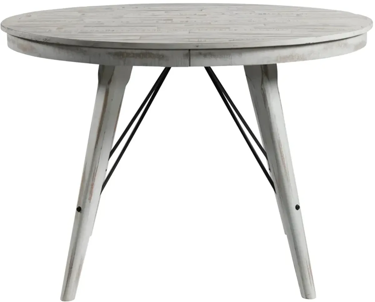 | Modern Rustic Counter Table | Weathered White