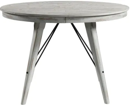 Modern Rustic Weathered White Counter Table