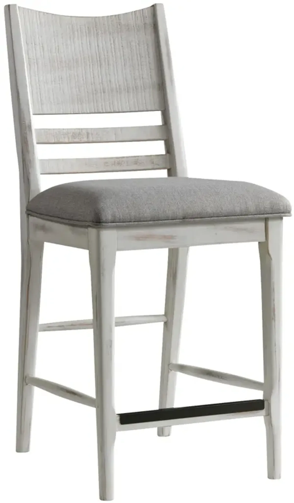 | Modern Rustic Counter Stool | Weathered White