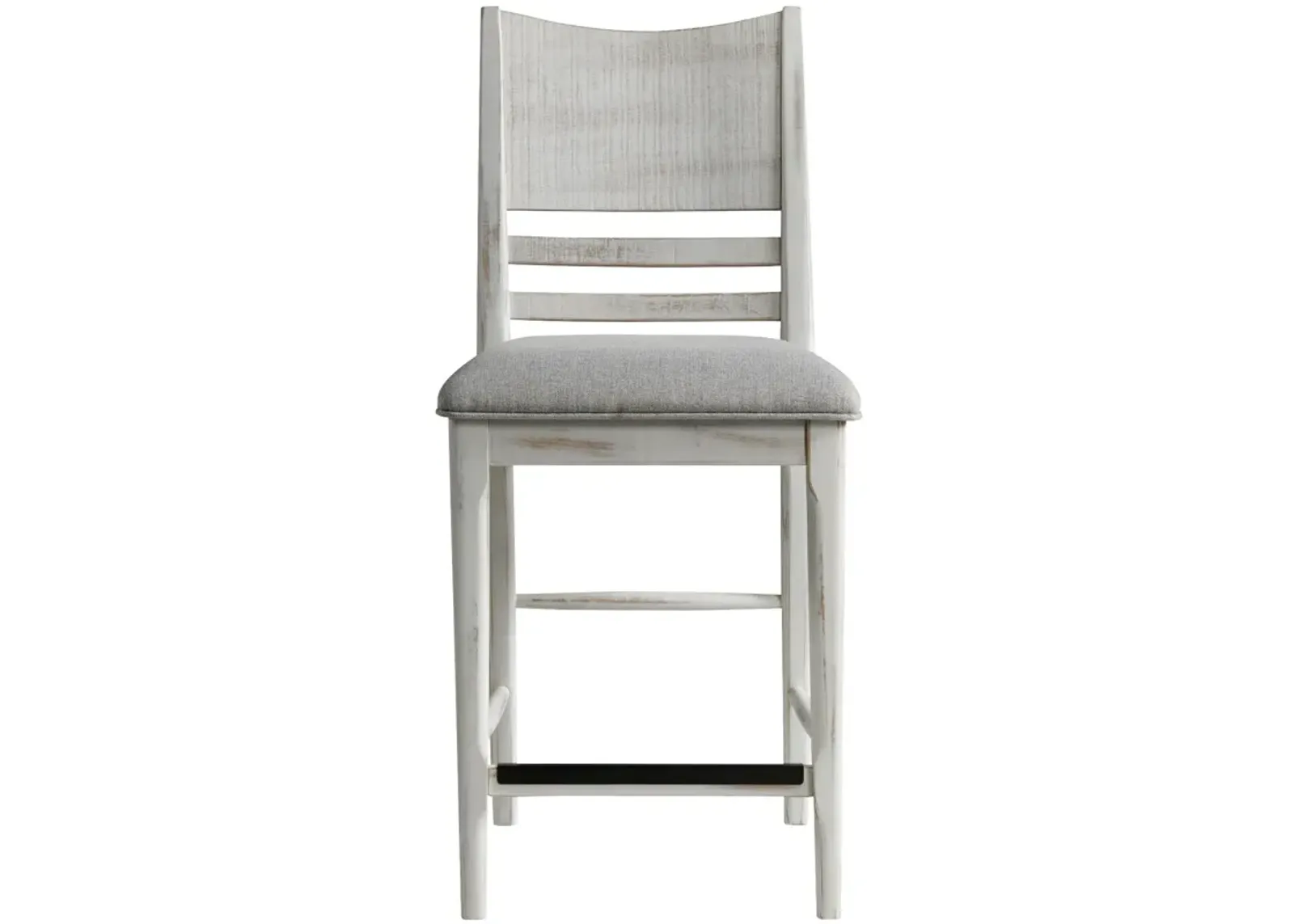 | Modern Rustic Counter Stool | Weathered White