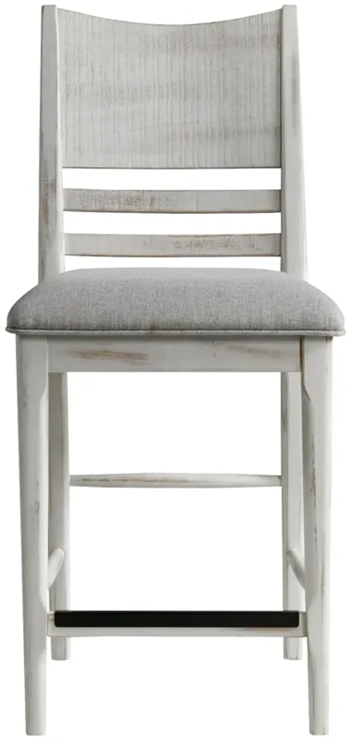 | Modern Rustic Counter Stool | Weathered White