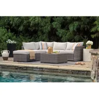 Cherry Point Gray 4 Piece Sectional