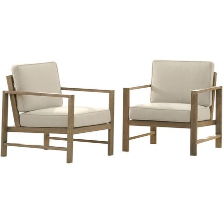 Fynnegan Light Brown Set of 2 Lounge Chairs