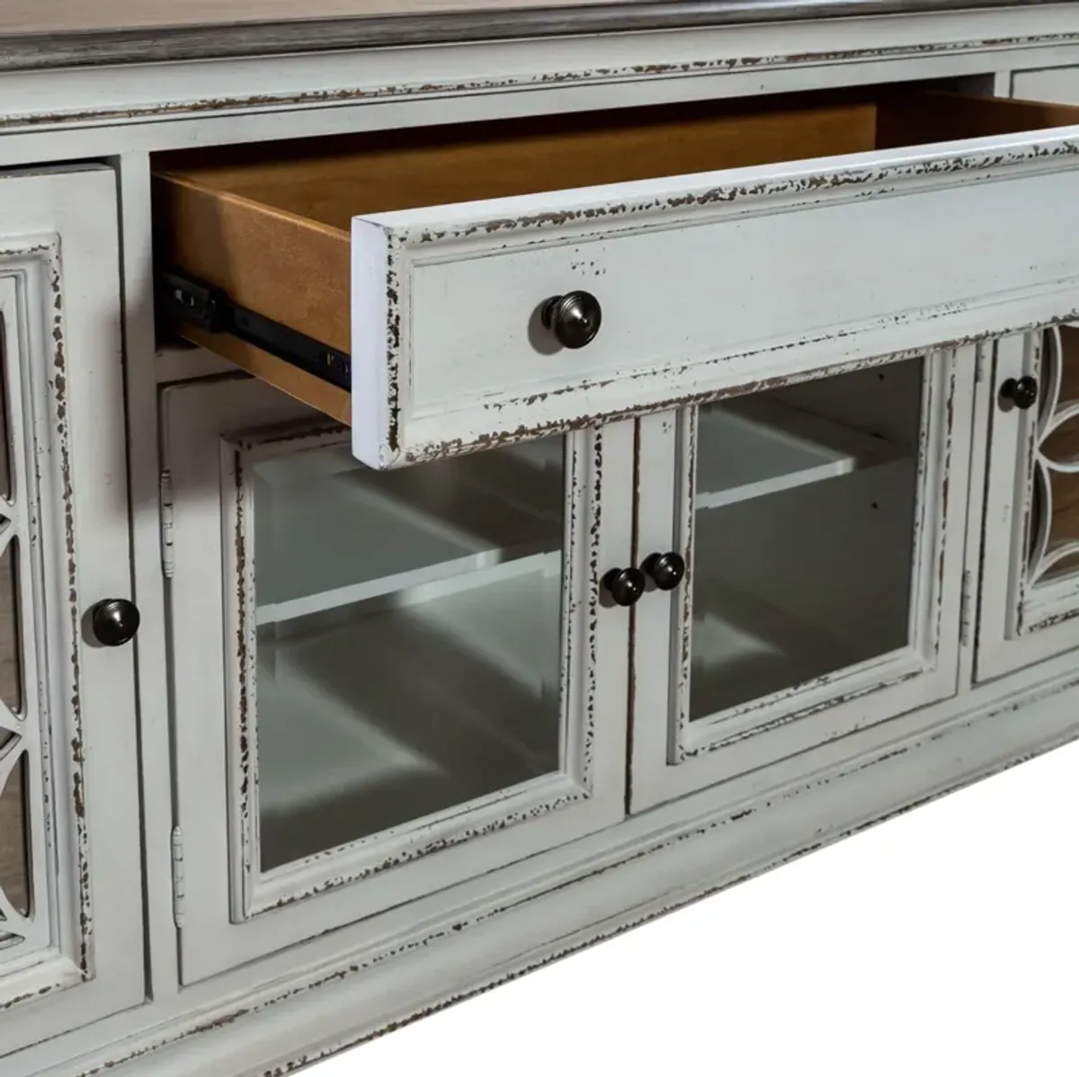 Magnolia Manor Console and Hutch