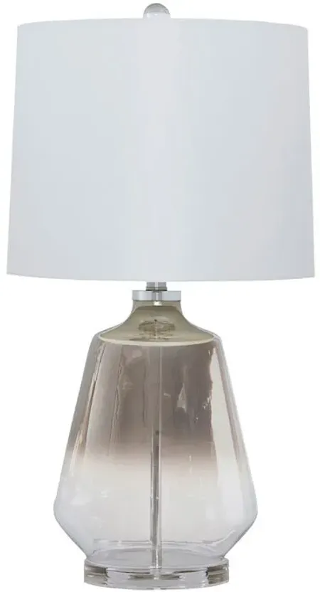Jaslyn Silver Glass Table Lamp