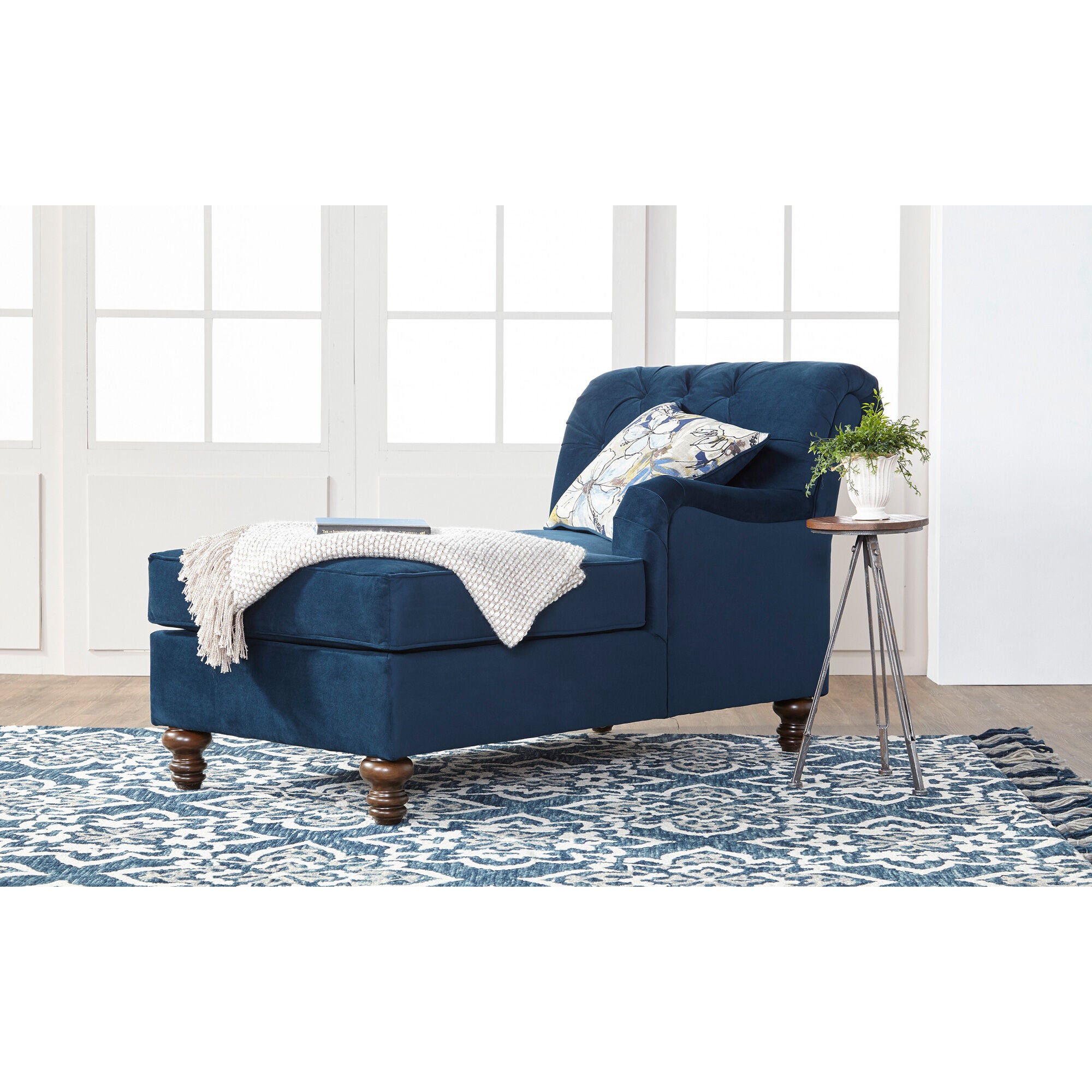 Hughes Furniture | Ansburn Chaise | Bing Indigo