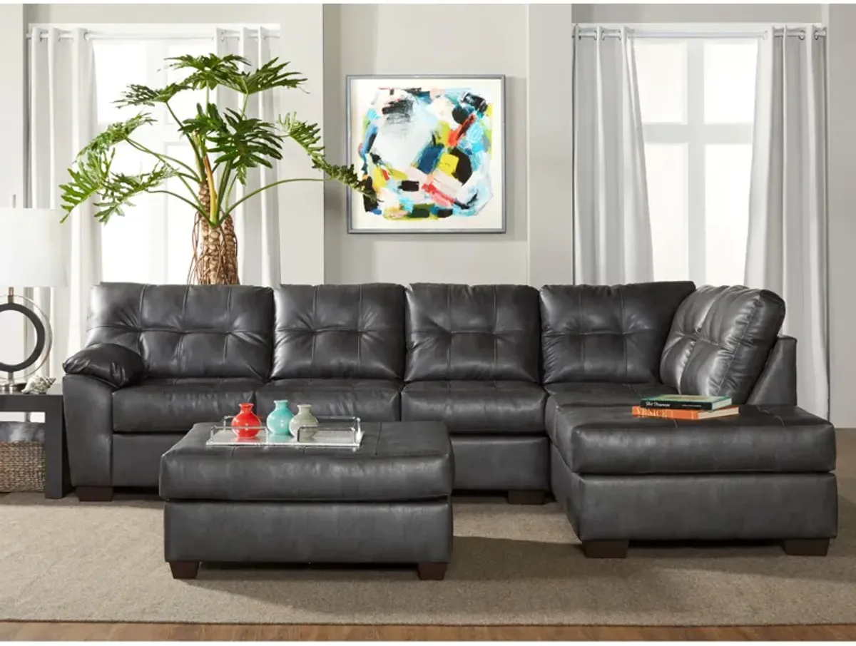 | Satross Right Chaise Sectional | Cinder