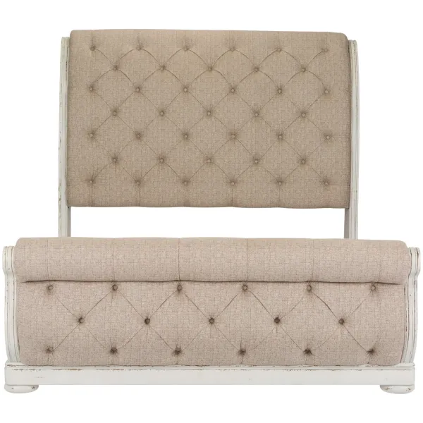 Liberty Furniture Abbey Park Upholstered Sleigh Bed