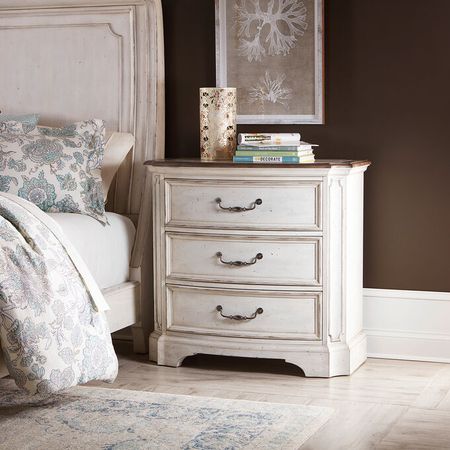 Abbey Road White Bedside Chest
