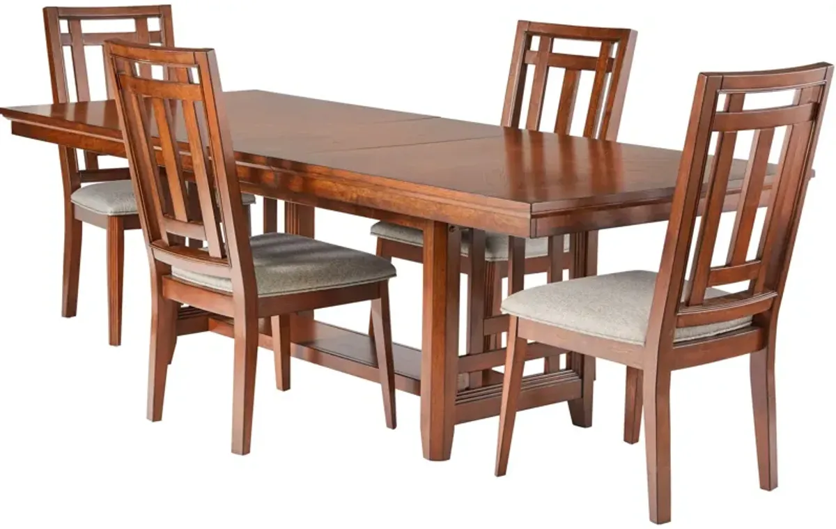 | Acorn Hill 5 Piece Dining Set | Brown