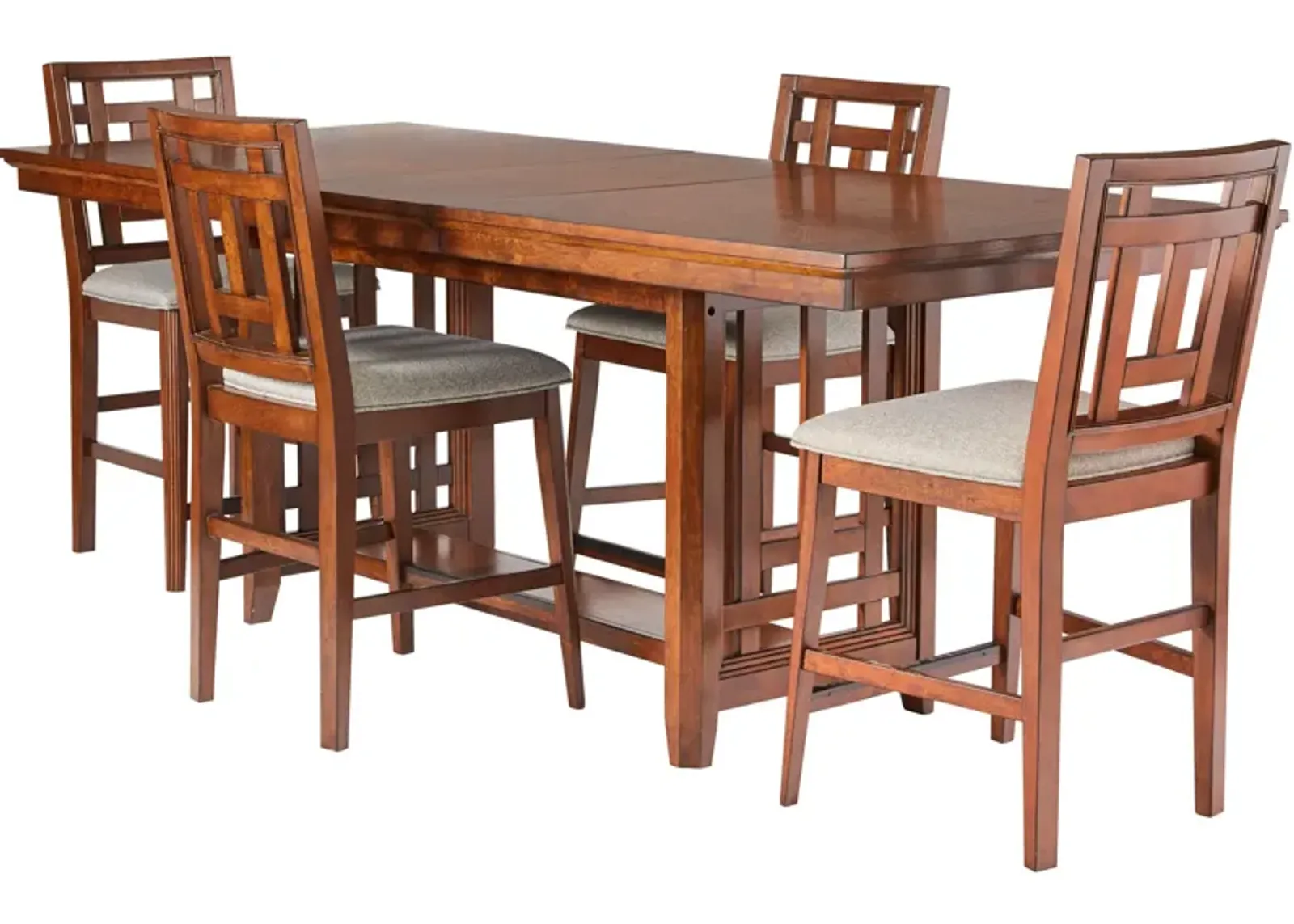 | Acorn Hill 5 Piece Counter Dining Set | Brown