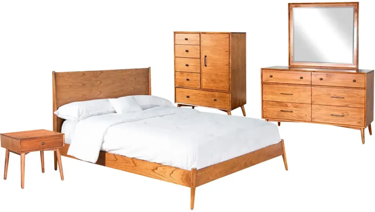 American Modern 4 Piece Bedroom Group