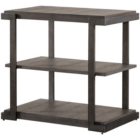 Modern View Gauntlet Gray Tiered End Table