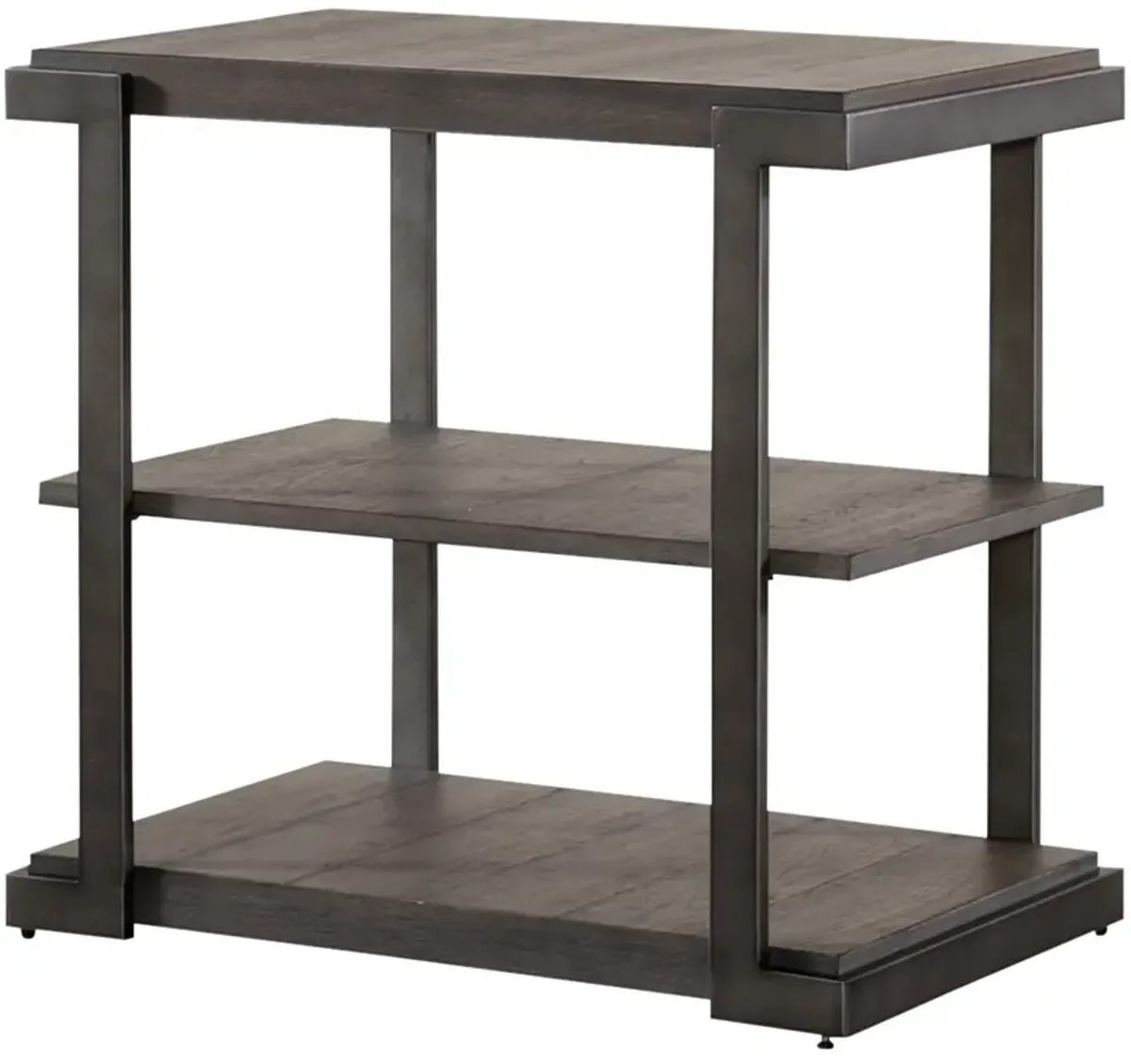 | Modern View Tiered End Table | Gauntlet Gray