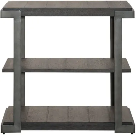 Modern View Gauntlet Gray Tiered End Table