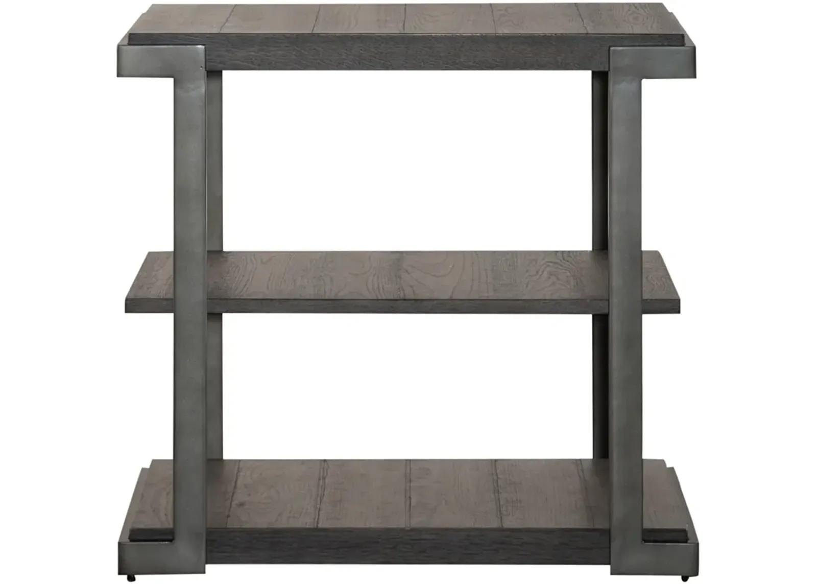 | Modern View Tiered End Table | Gauntlet Gray