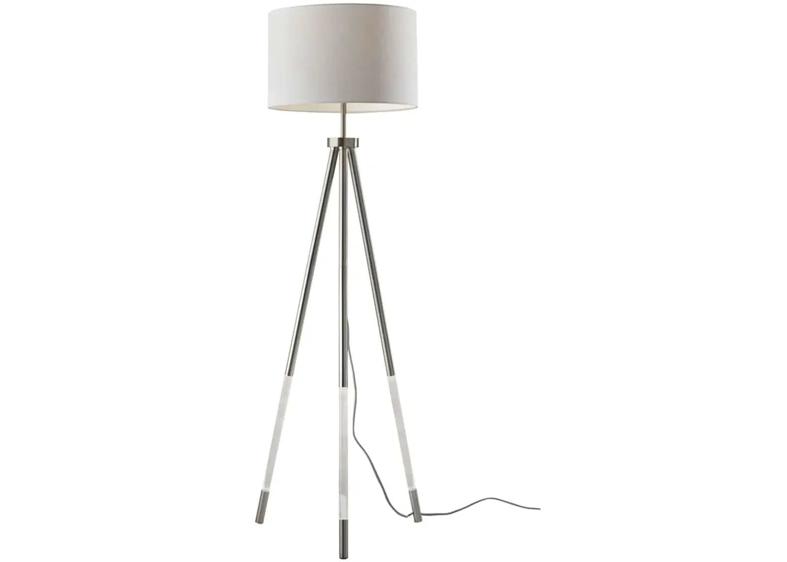 | Della Floor Lamp | Brushed Steel