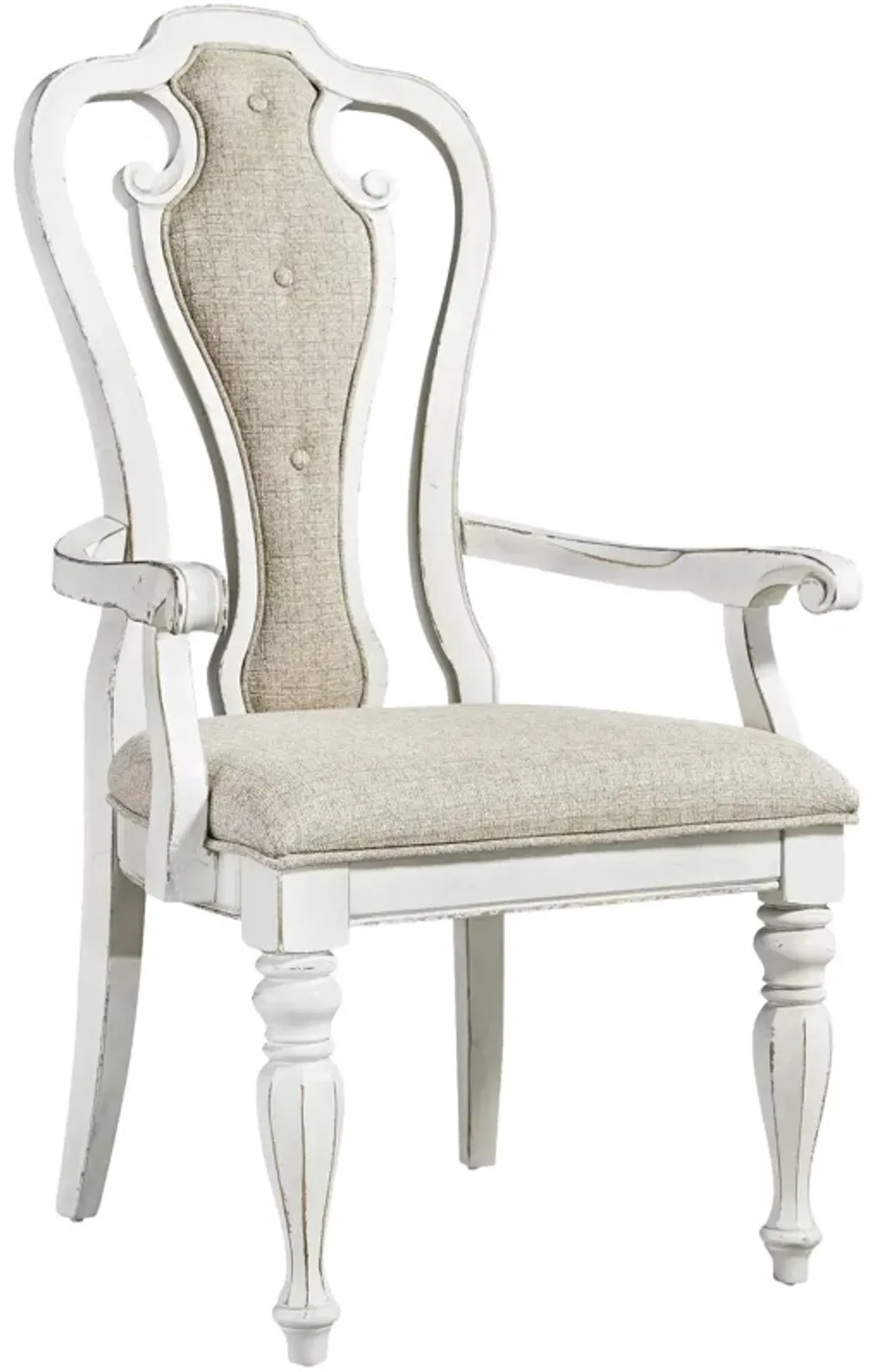 Magnolia Manor Splat Back Upholstered Arm Chair