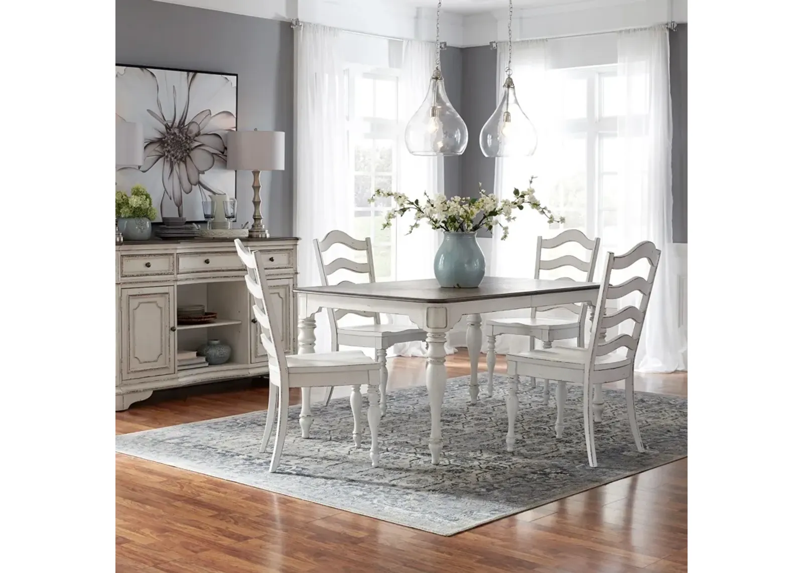 Magnolia Manor 5 Piece Ladder Dining Set