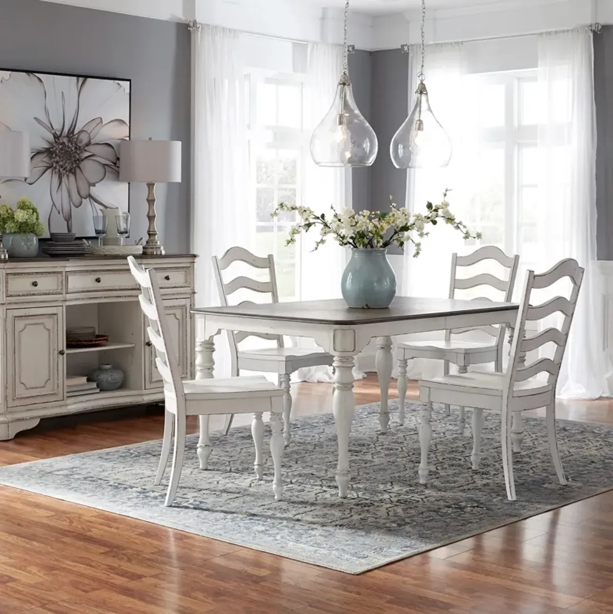 Magnolia Manor 5 Piece Ladder Dining Set