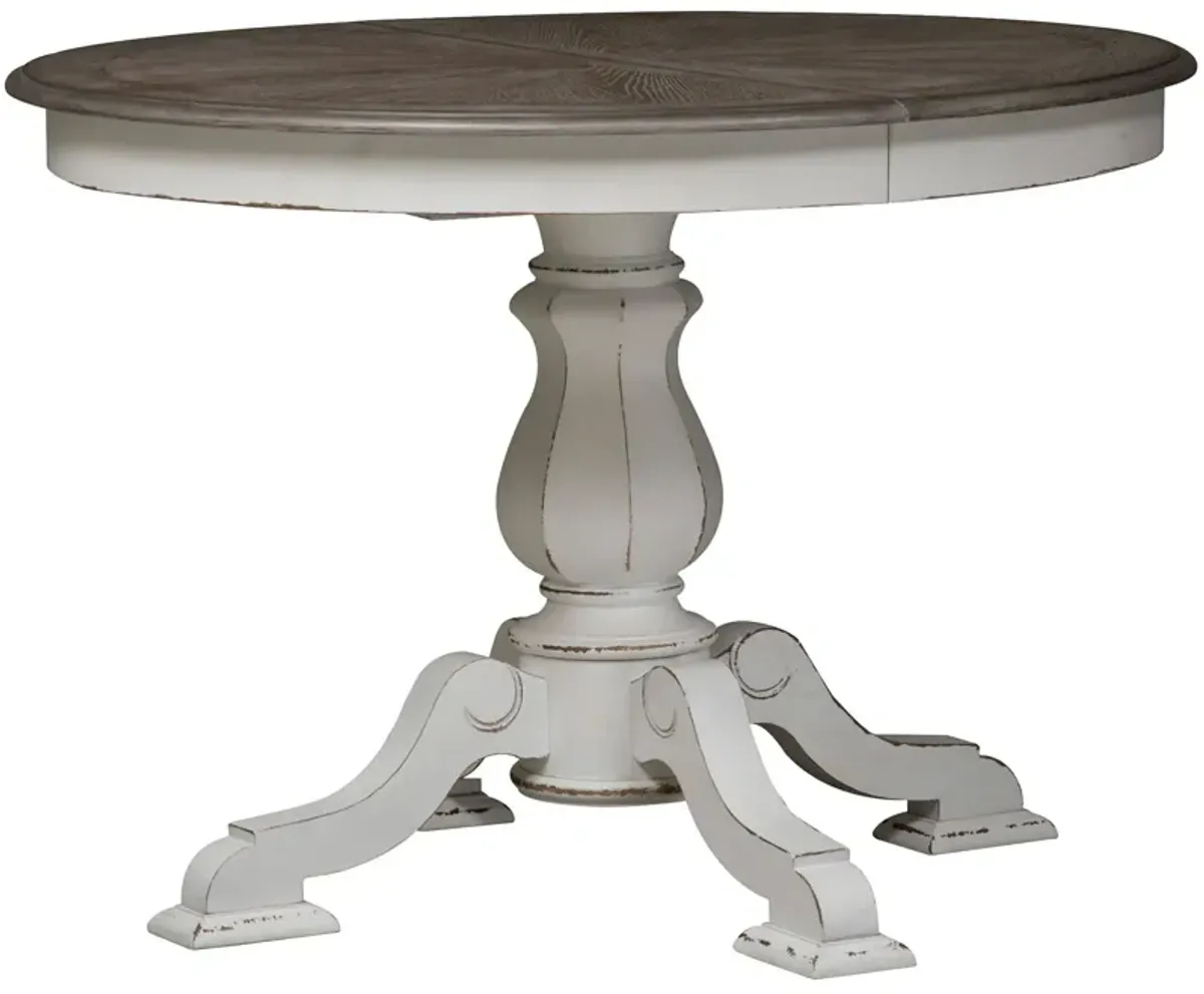 Magnolia Manor 5 Piece Splat Pedestal Dining Set