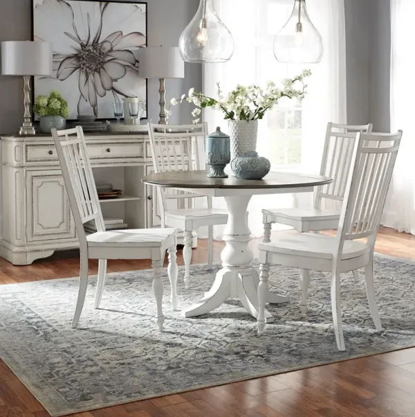 Liberty Furniture Magnolia Manor 5 Piece Spindle Drop Leaf Dining Set