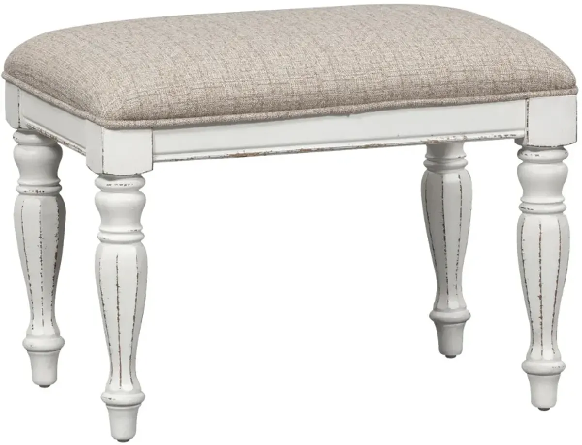 | Magnolia Manor Accent Bench | White