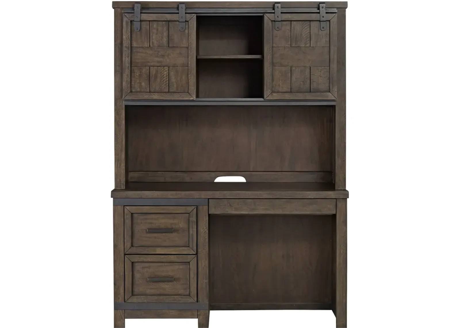 | Thornwood Hills Desk and Hutch | Dark Gray