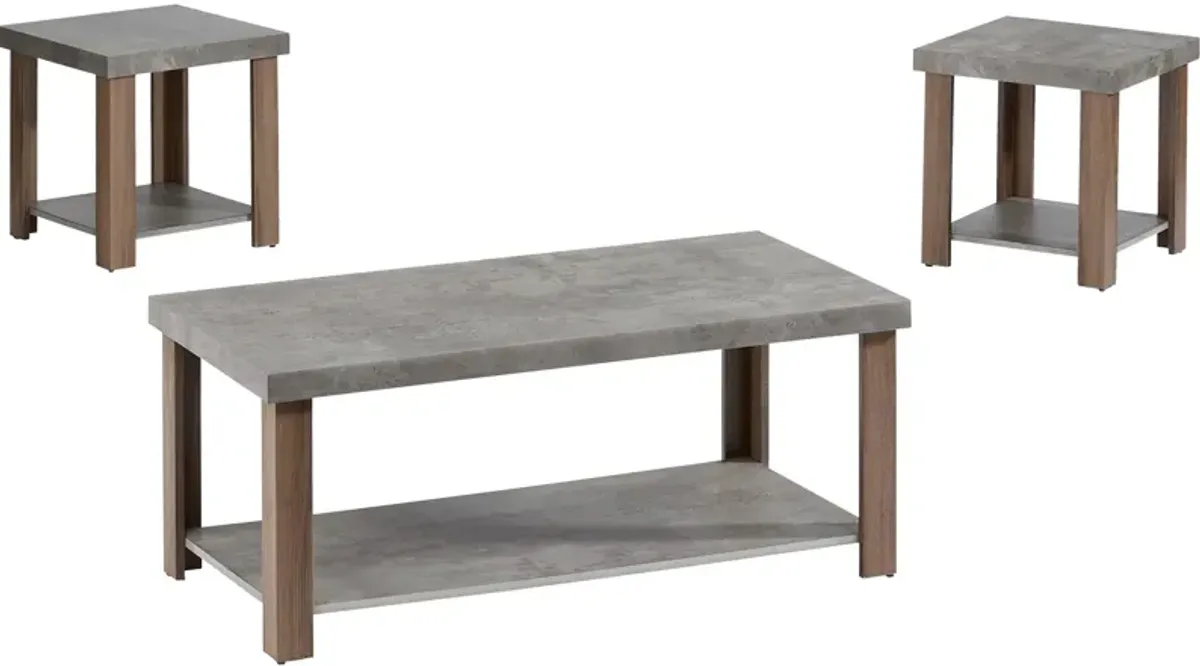 | Driver Set of 3 Coffee Tables | Gray