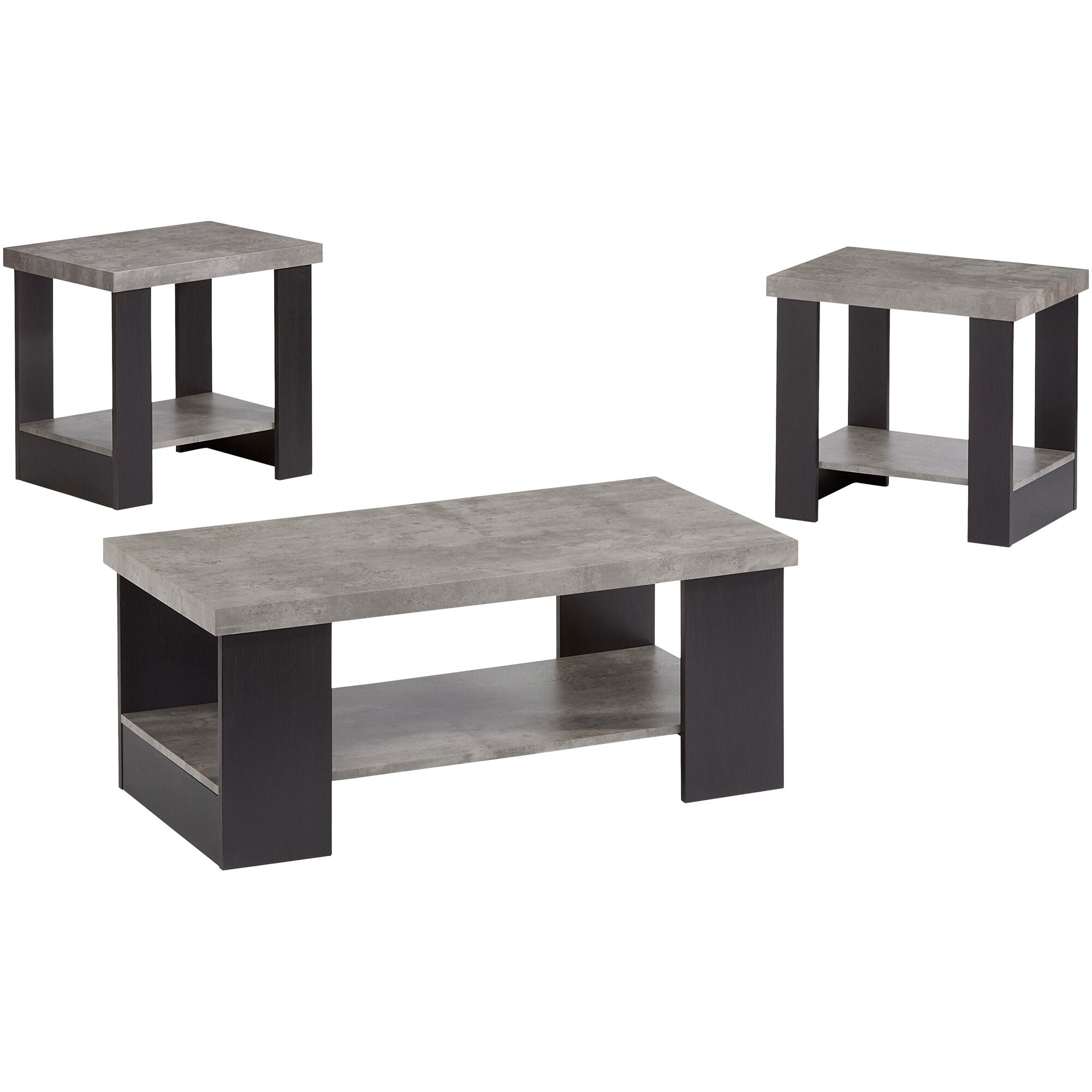 Progressive Furniture | Kayson Set of 3 Coffee Tables | Gray