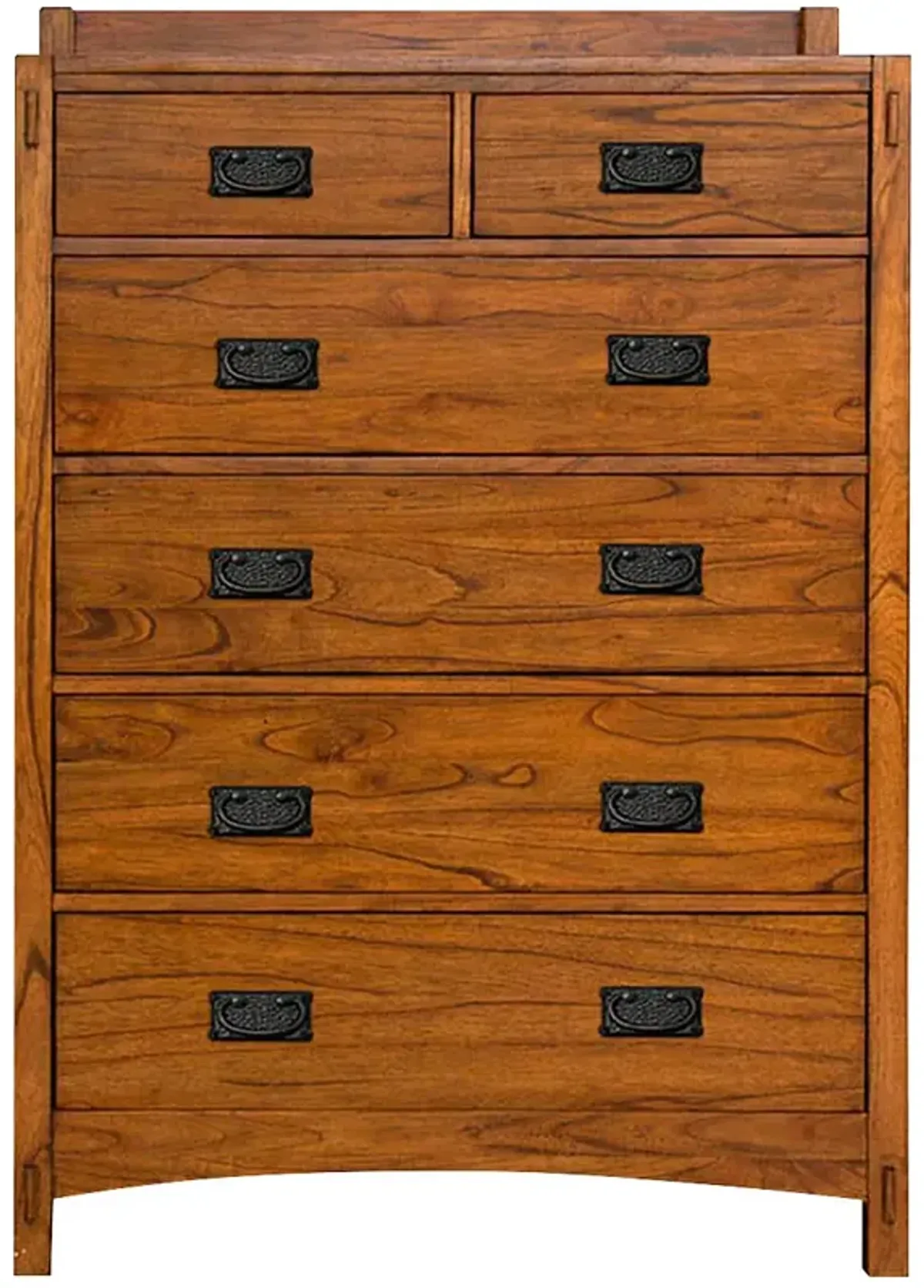 | Mission Hills 6 Drawer Chest | Harvest Oak