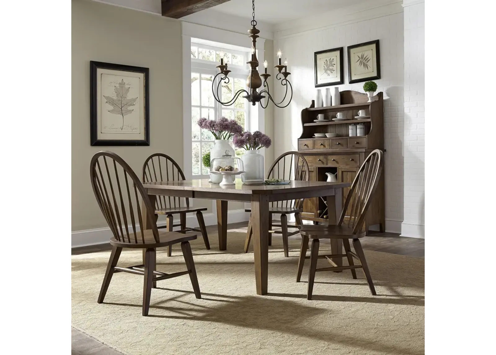 | Hearthstone Ridge 5 Piece Dining Set | Tobacco