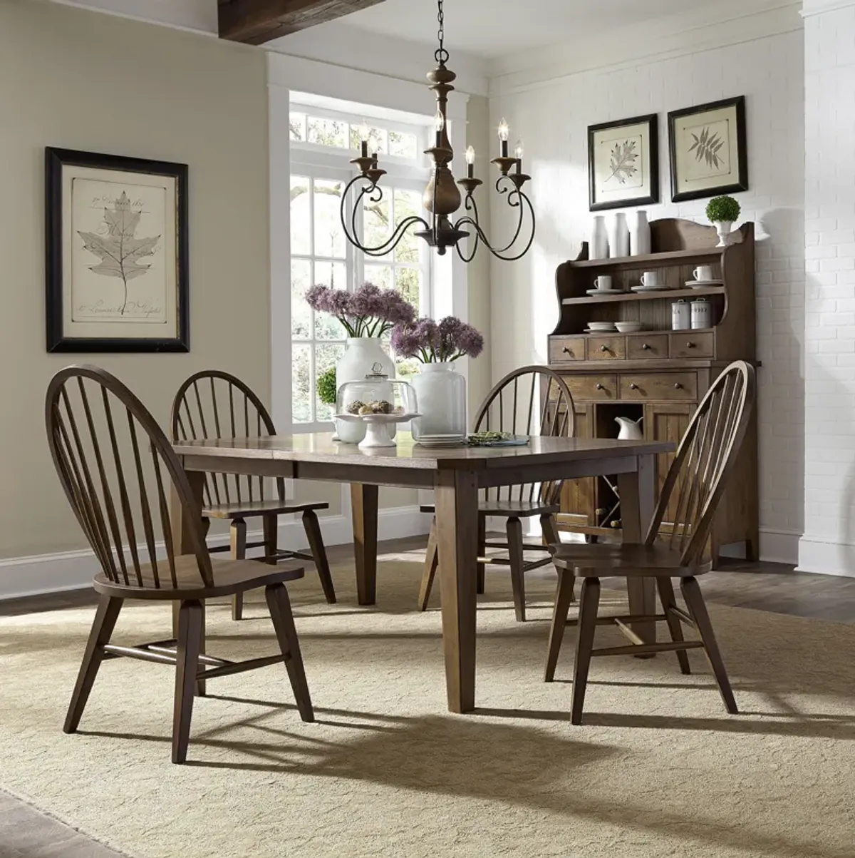 | Hearthstone Ridge 5 Piece Dining Set | Tobacco