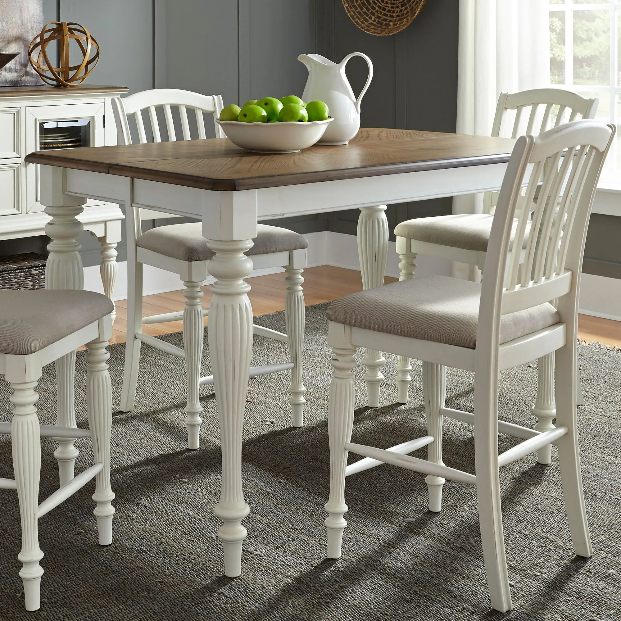 Liberty Furniture | Cumberland Creek Counter Table | White