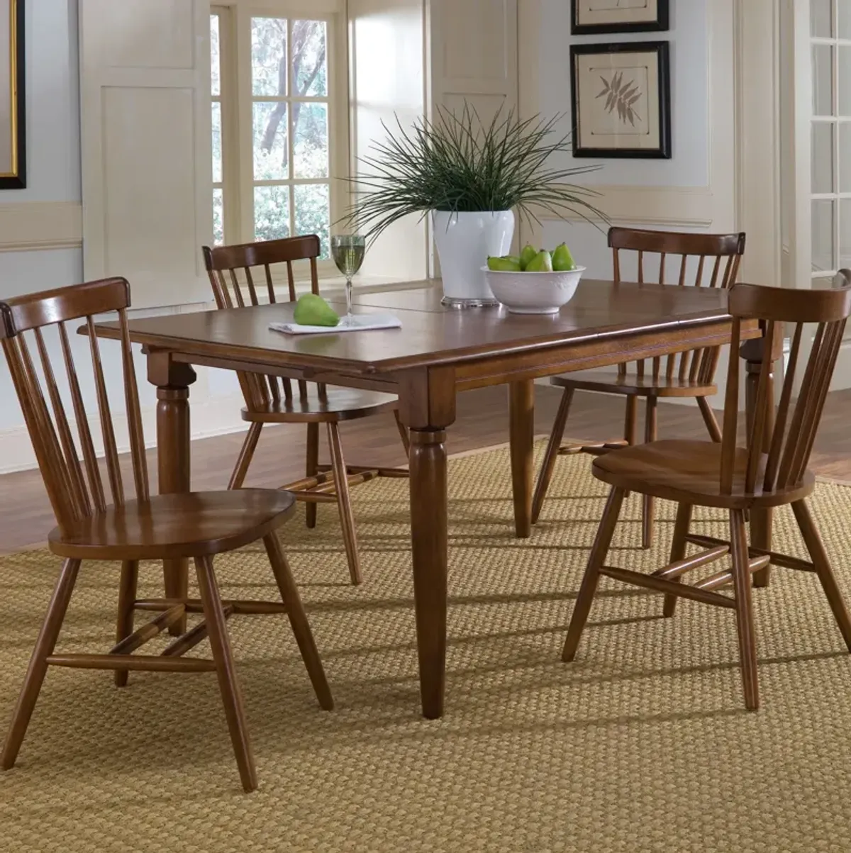 Creations II 5 Piece Butterfly Leaf Dining Set