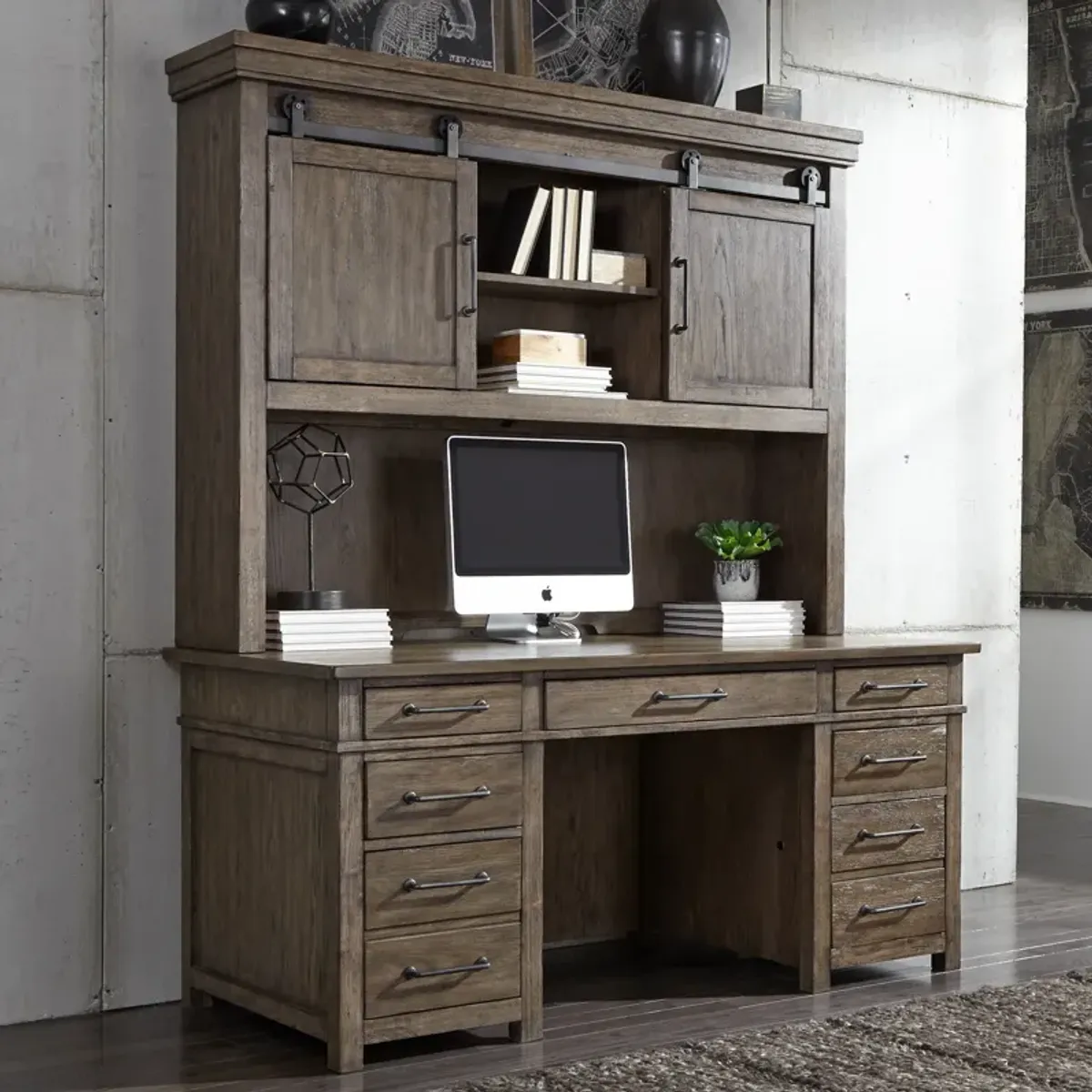 Sonoma Road Desk With Hutch