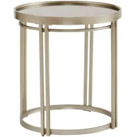 Callie Champagne Silver End Table