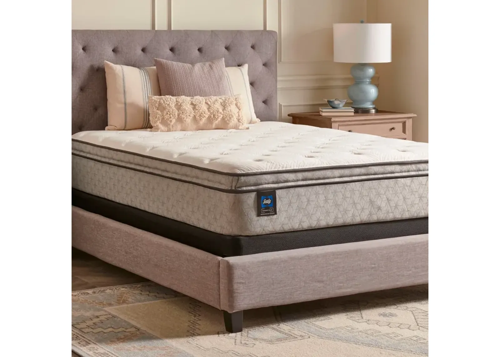 Sealy | Twin Winter Green Soft Pillowtop Mattress | Gray