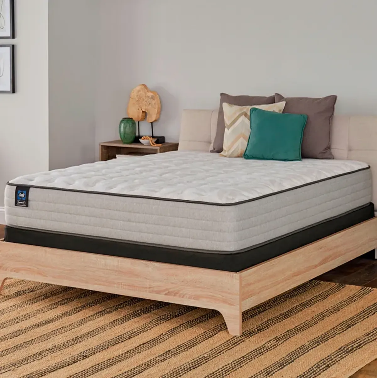 Sealy | Twin Posturepedic Spring Bloom Medium Mattress | Gray