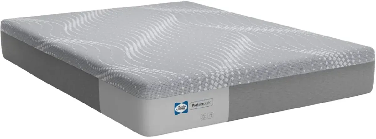 Sealy | Twin Posturepedic Medina Firm Memory Foam Mattress in a Box | Gray