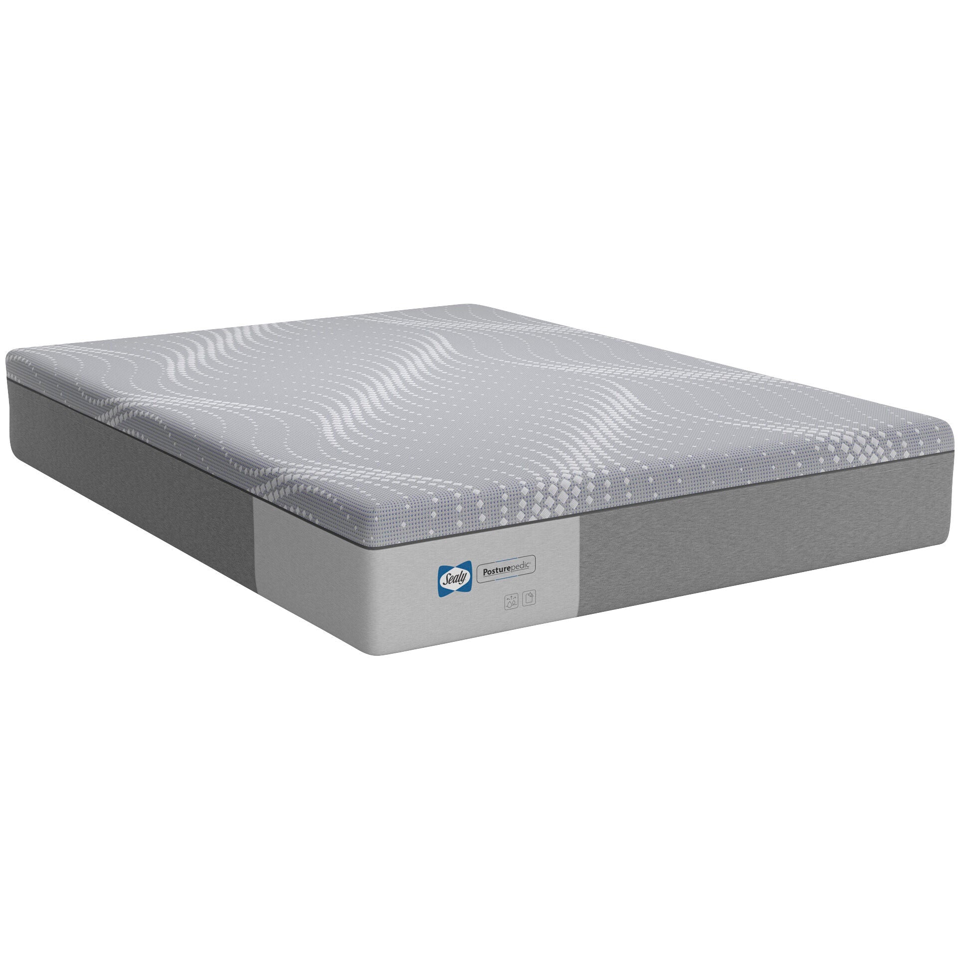 Sealy | Split California King Posturepedic Paterson Medium Memory Foam Mattress in a Box | Gray